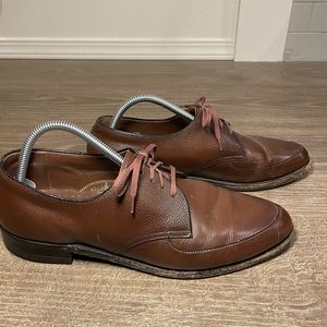 Men's Vintage Walk Over Oxford Shoes Size 9.5 D/B Brown